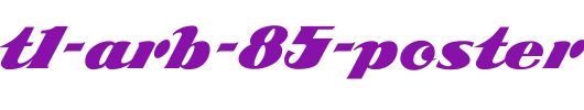 SCRIPT1-ARB-85-Poster-Script-Normal.ttf是一款不错的英文字体下载