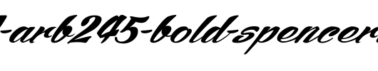 SCRIPT1-ARB245-Bold-Spencerian-Normal.ttf是一款不错的英文字体下载