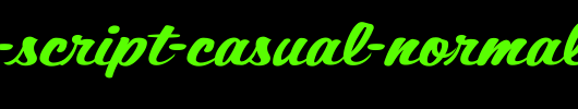 SCRIPT1-Script-Casual-Normal.ttf是一款不错的英文字体下载