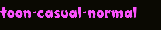 SCRIPT1-Toon-Casual-Normal.ttf是一款不错的英文字体下载