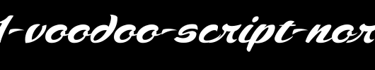 SCRIPT1-Voodoo-Script-Normal.ttf是一款不错的英文字体下载