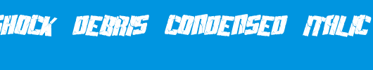SF-Aftershock-Debris-Condensed-Italic.ttf是一款不错的英文字体下载