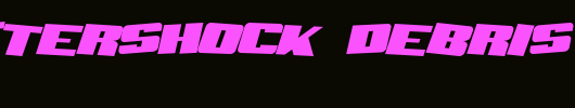 SF-Aftershock-Debris-Solid-Italic.ttf是一款不错的英文字体下载