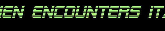 SF-Alien-Encounters-Italic.ttf是一款不错的英文字体下载