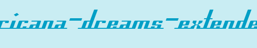 SF-Americana-Dreams-Extended.ttf是一款不错的英文字体下载