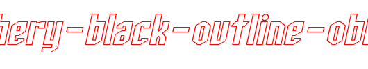 SF-Archery-Black-Outline-Oblique.ttf是一款不错的英文字体下载