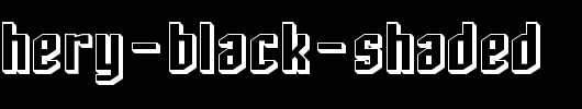 SF-Archery-Black-Shaded.ttf是一款不错的英文字体下载