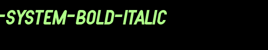 SF-Atarian-System-Bold-Italic.ttf是一款不错的英文字体下载