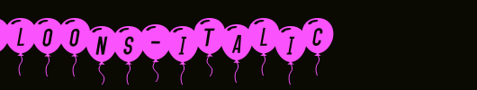 SF-Balloons-Italic.ttf是一款不错的英文字体下载