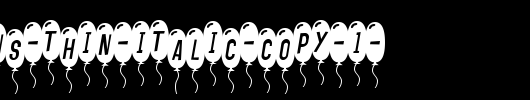 SF-Balloons-Thin-Italic-copy-1-.ttf是一款不错的英文字体下载