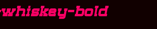 SF-Big-Whiskey-Bold_英文字体