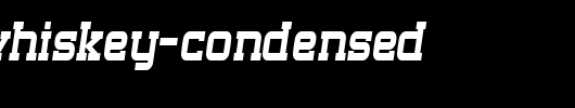 SF-Big-Whiskey-Condensed_英文字体