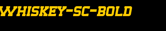 SF-Big-Whiskey-SC-Bold_英文字体