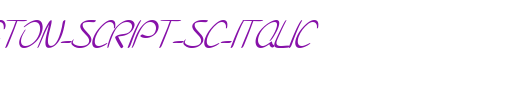 SF-Burlington-Script-SC-Italic.ttf是一款不错的英文字体下载