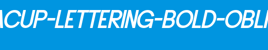 SF-Buttacup-Lettering-Bold-Oblique.ttf是一款不错的英文字体下载