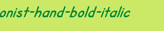 SF-Cartoonist-Hand-Bold-Italic.ttf是一款不错的英文字体下载