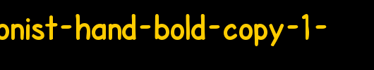 SF-Cartoonist-Hand-Bold-copy-1-.ttf是一款不错的英文字体下载