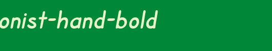 SF-Cartoonist-Hand-Bold.ttf是一款不错的英文字体下载
