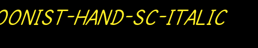 SF-Cartoonist-Hand-SC-Italic.ttf是一款不错的英文字体下载