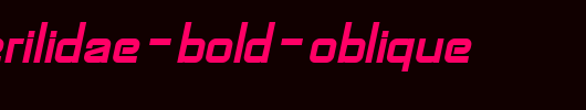 SF-Chaerilidae-Bold-Oblique.ttf是一款不错的英文字体下载
