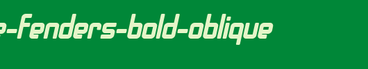 SF-Chrome-Fenders-Bold-Oblique.ttf是一款不错的英文字体下载