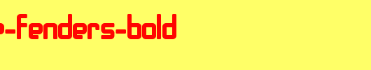 SF-Chrome-Fenders-Bold.ttf是一款不错的英文字体下载