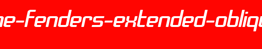 SF-Chrome-Fenders-Extended-Oblique.ttf是一款不错的英文字体下载