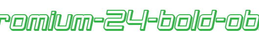 SF-Chromium-24-Bold-Oblique.ttf是一款不错的英文字体下载