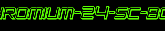 SF-Chromium-24-SC-Bold-Oblique.ttf是一款不错的英文字体下载