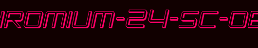 SF-Chromium-24-SC-Oblique.ttf是一款不错的英文字体下载