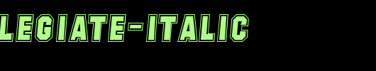 SF-Collegiate-Italic.ttf是一款不错的英文字体下载