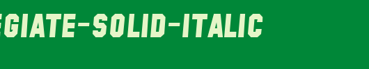 SF-Collegiate-Solid-Italic.ttf是一款不错的英文字体下载