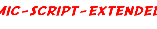 SF-Comic-Script-Extended.ttf是一款不错的英文字体下载