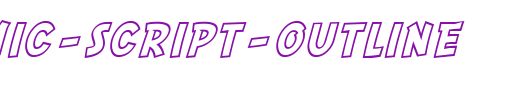 SF-Comic-Script-Outline.ttf是一款不错的英文字体下载