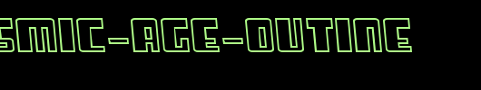 SF-Cosmic-Age-Outine.ttf是一款不错的英文字体下载