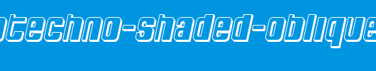 SF-DecoTechno-Shaded-Oblique.ttf是一款不错的英文字体下载