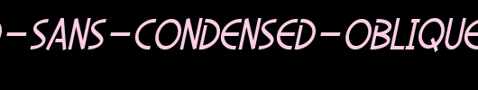 SF-Diego-Sans-Condensed-Oblique.ttf是一款不错的英文字体下载