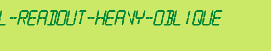 SF-Digital-Readout-Heavy-Oblique.ttf是一款不错的英文字体下载