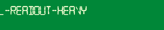 SF-Digital-Readout-Heavy.ttf是一款不错的英文字体下载
