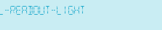 SF-Digital-Readout-Light.ttf是一款不错的英文字体下载