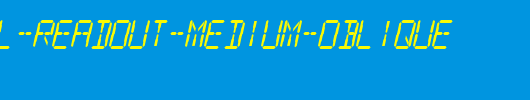 SF-Digital-Readout-Medium-Oblique.ttf是一款不错的英文字体下载