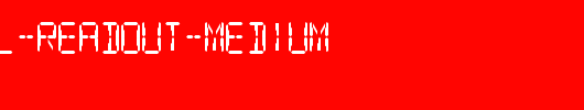 SF-Digital-Readout-Medium.ttf是一款不错的英文字体下载