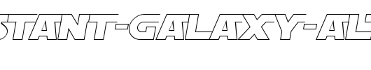 SF-Distant-Galaxy-AltOutline-Italic.ttf是一款不错的英文字体下载