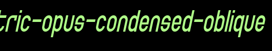 SF-Eccentric-Opus-Condensed-Oblique.ttf是一款不错的英文字体下载