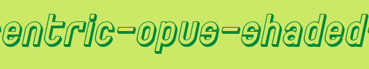SF-Eccentric-Opus-Shaded-Oblique.ttf是一款不错的英文字体下载