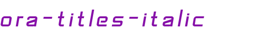 SF-Fedora-Titles-Italic.ttf是一款不错的英文字体下载