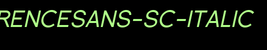 SF-Florencesans-SC-Italic.ttf是一款不错的英文字体下载