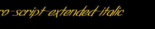 SF-Foxboro-Script-Extended-Italic.ttf是一款不错的英文字体下载