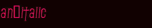 SF-Gothican-Italic.ttf是一款不错的英文字体下载