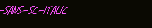 SF-Grunge-Sans-SC-Italic.ttf是一款不错的英文字体下载